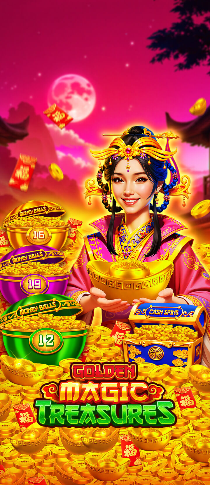 GOLDEN MAGIC TREASURES free slot machine game — Jackpot Saga Casino